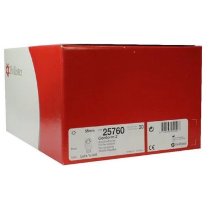 HOLLISTER 25760 DRAINABLE POUCH LOCKNROLL WITH FLTR 55 MM, Each