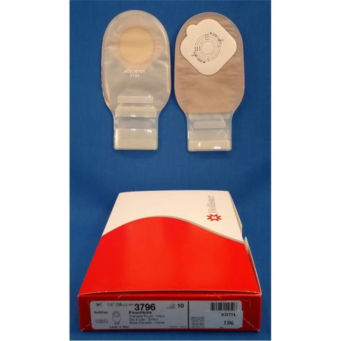 HOLLISTER 3796 PEAD. 1 PC SYSTEM DRAINABLE POUCHLEINS LOCK 'N ROLL Box of 10