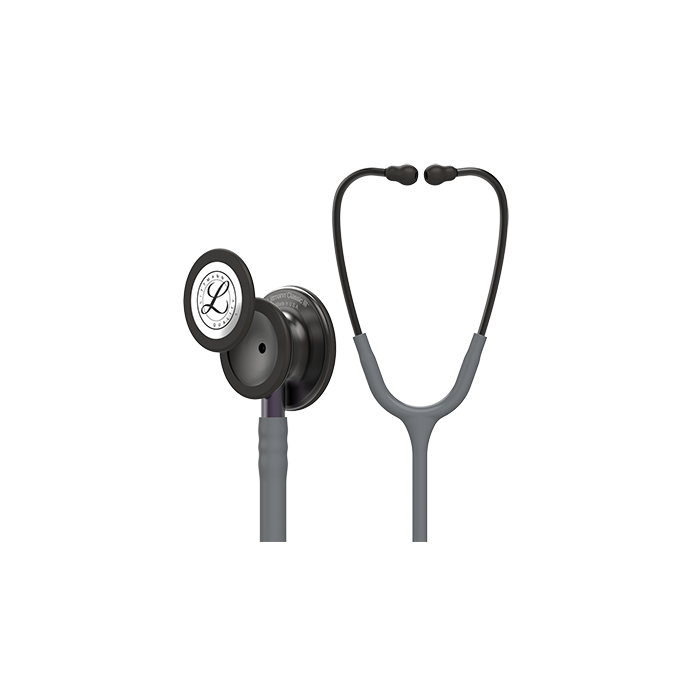 Littmann Classic III Monitoring Stethoscope, Smoke Chestpiece, Gray Tube, Violet Gray Stem and Smoke Headset, 27 inch, 5873