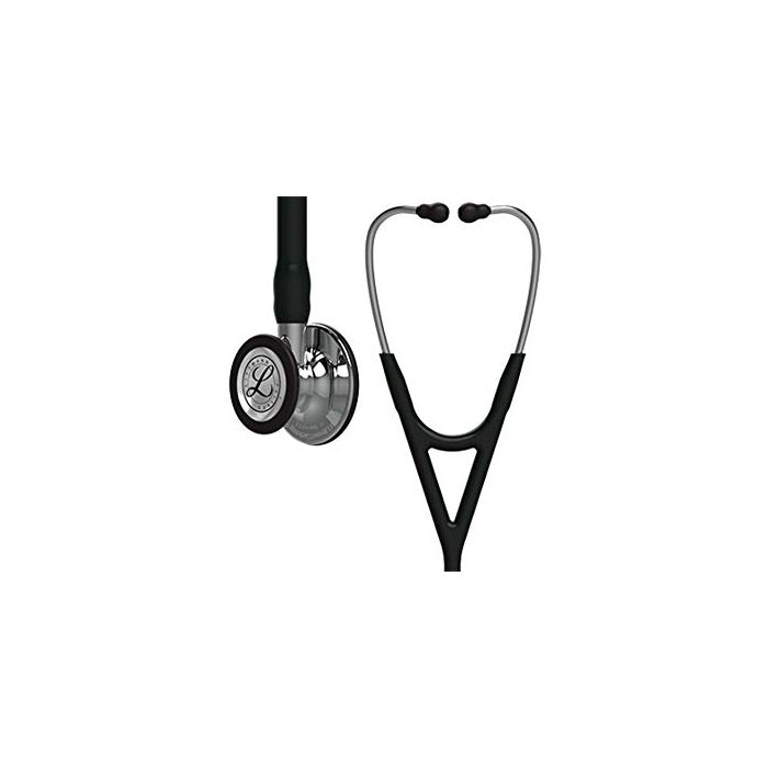 Littmann Stethoscope Cardiology IV: Mirror-Finish Chest-Piece, Black Tube, 27 Inch, 6177