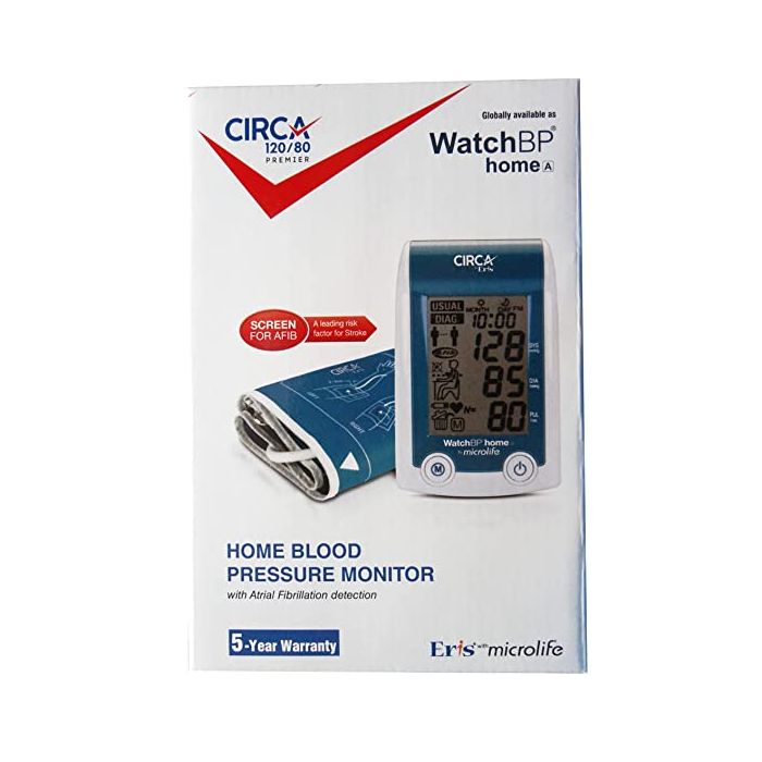 Circa 120/80 Premier Automatic Digital Blood Pressure Monitor with Medium to Large Cuff Size Embedded