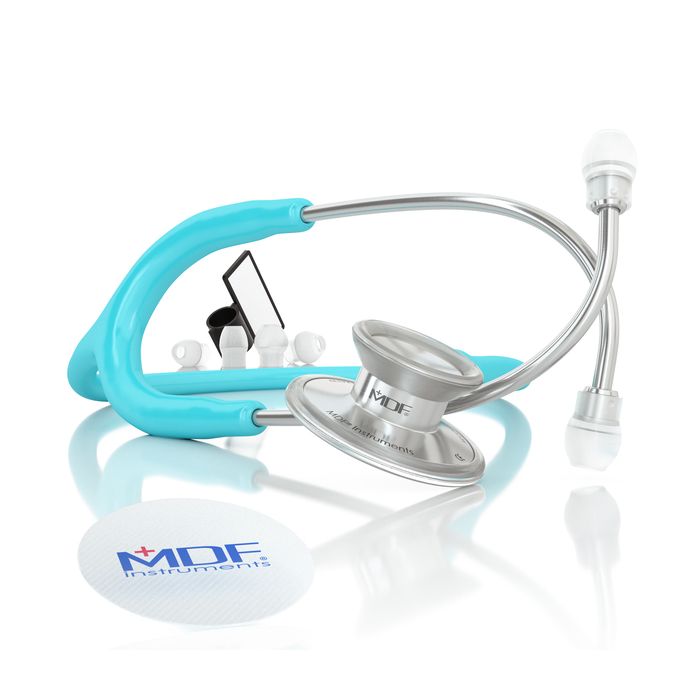 MDF Acoustica Lightweight Dual Head Stethoscope- Pastel Blue (MDF747XP03)