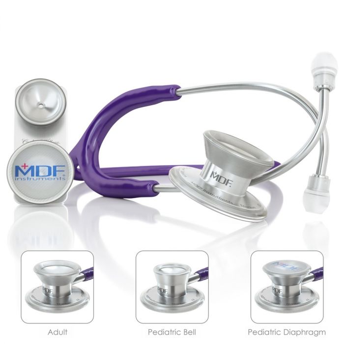 MDF MD One Epoch Titanium Stethoscope- Purple (Purple Rain) (MDF777DT08)