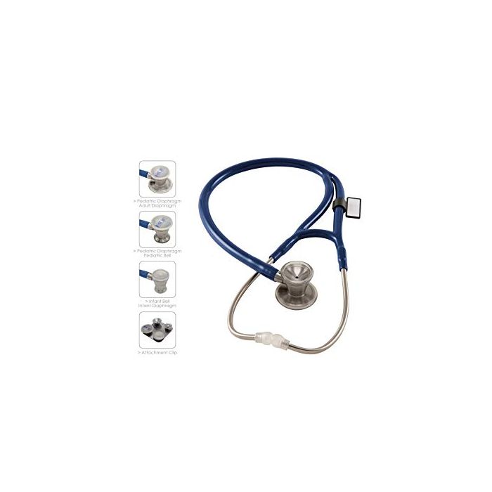 MDF ProCardial Core Cardiology Stainless Steel Dual Head Adult-Pediatric Stethoscope - Royal Blue (MDF797DD04)