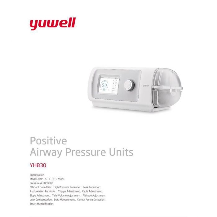 YUWELL YH-830 Breathcare BIPAP with YF-01 Mask