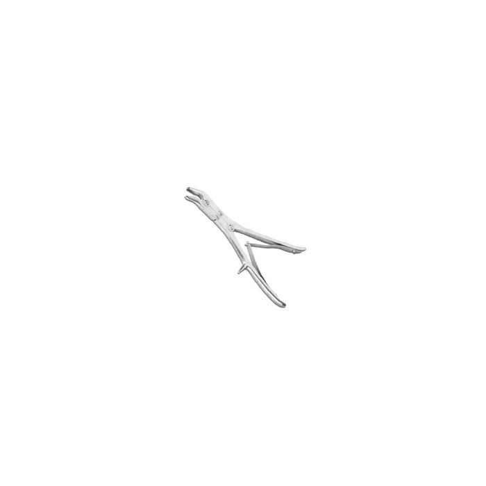 Bone rongeur forceps double action curved