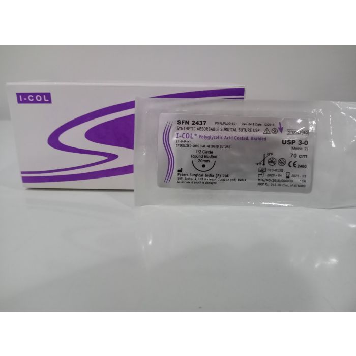Peters Surgical SFN2437-1/2 Circle R.B 3-0 20 mm 70 cm