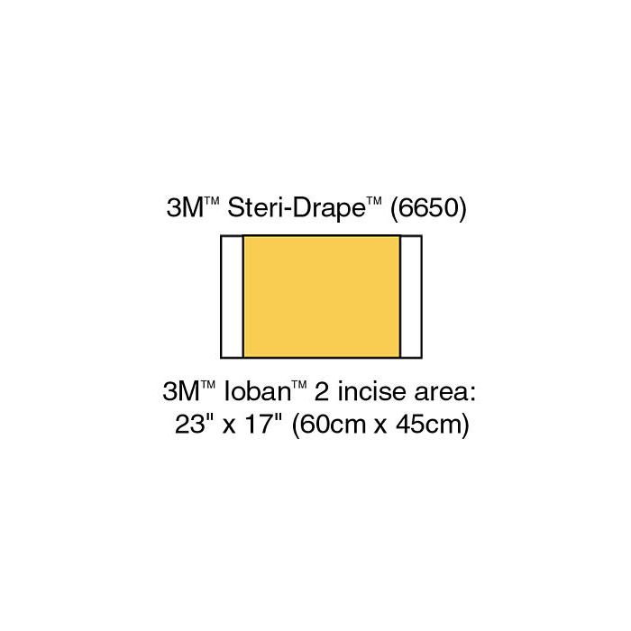 3M Ioban Antimicrobial Incise Drapes 6650, Box of 10