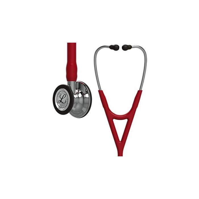 Littmann Stethoscope Cardiology IV: Mirror-Finish Chest-Piece  Burgundy Tubing, 27 Inch, 6170