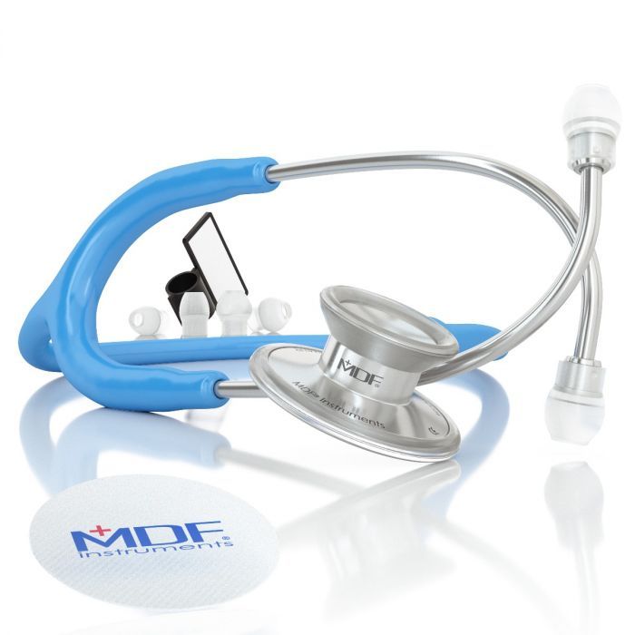 MDF Acoustica Stethoscope Pediatric- Bright Blue (MDF747XPC14)