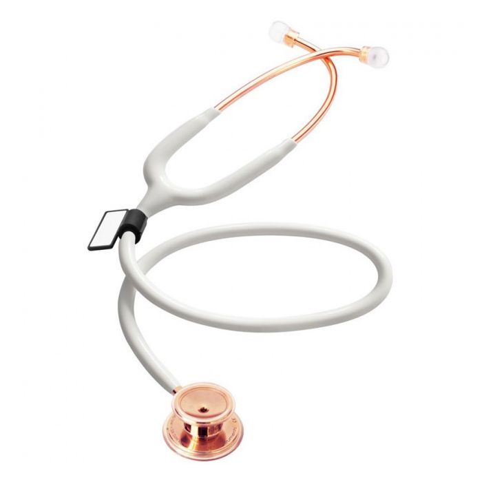 MDF MD One Stainless Steel Premium Dual Head Stethoscope - Rose Gold White (MDF777RG29)