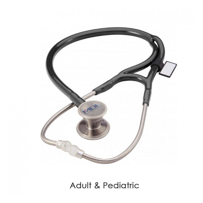 MDF ProCardial ER Premier Cardiology Dual Head Adult-Pediatric Stethoscope- Black (Noir Noir) (MDF797DD11)