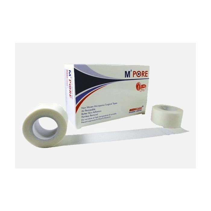 Medicare M'Pore Micro Porous Tape 1.25cm x 9m - Box of 24
