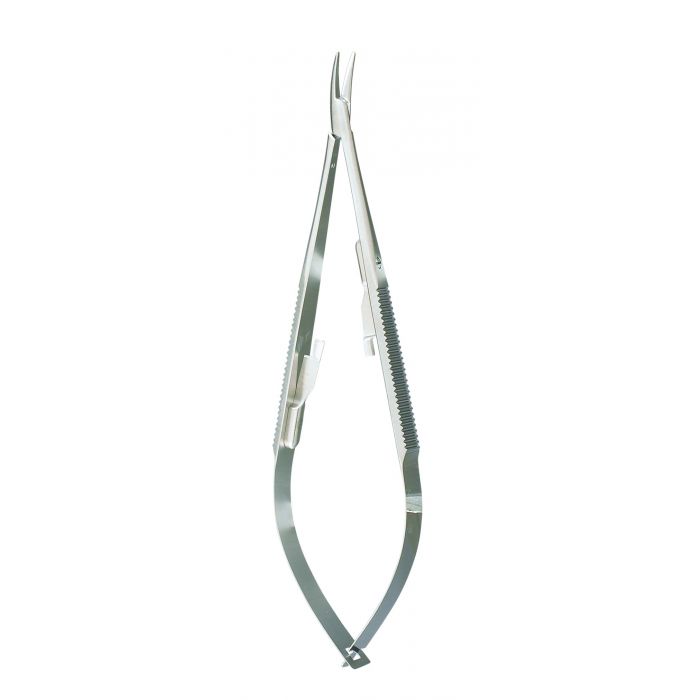  Castroviejo Needle Holder With Lock Curved 5 1/2 "