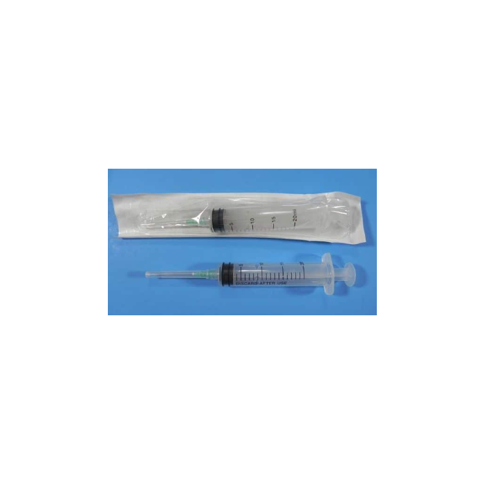 Nipro 20ml Syringe with Needle(21G,1.5), Box of 50