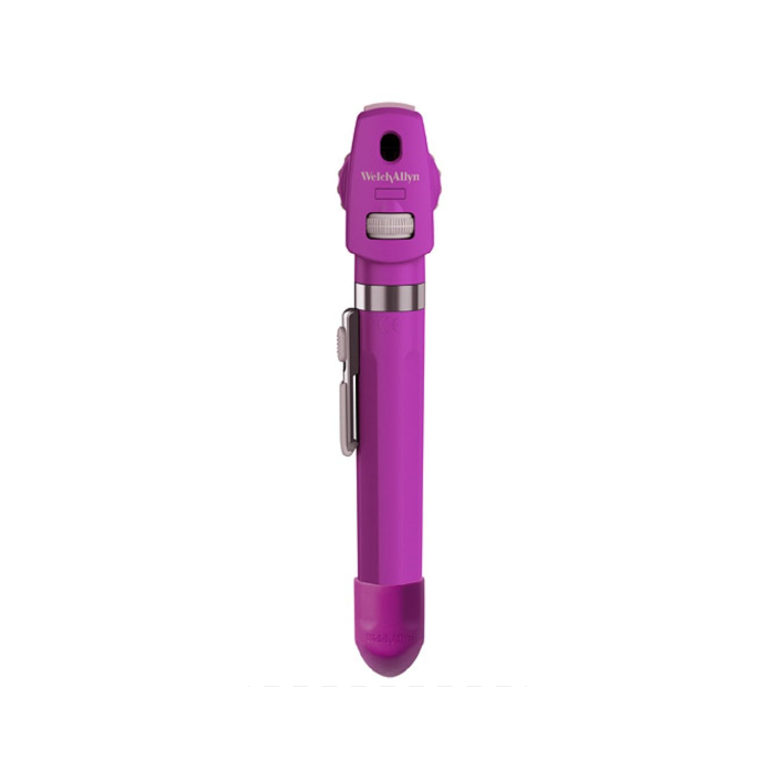 Welch Allyn Pocket Plus LED Ophthalmoscope with Handle and Soft Case Onyx 12880-PUR