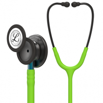 Littmann Classic III Monitoring Stethoscope, Smoke Chestpiece, Lime Green Tube, Blue Stem and Smoke Headset, 27 inch, 5875