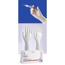 Nulife Latex Examination Powdered Gloves(Medium), Box of 100