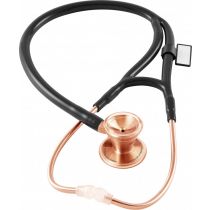 MDF Classic Cardiology Dual Head Stainless Steel Stethoscope -Gold Edition- Rose Gold Black (MDF797RG11)