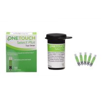 OneTouch Select Plus Test Strips 100s Pack + 2 * 25's  OneTouch Delica plus lancets