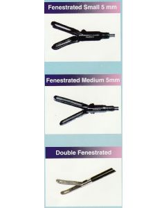 DIAMOND GRASPERS FIBER HANDLE AUTOCLAVABLE - FENESTRATED GRASPER