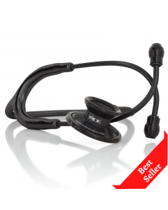 MDF Acoustica Lightweight Dual Head Stethoscope- All Black (MDF747XPBO)
