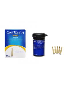 OneTouch Verio Strip Value Pack - 2 pack of 50 Test Strip + 2 Packs of OneTouch Delica Plus Lancet 25s | Virtually Pain Free Testing