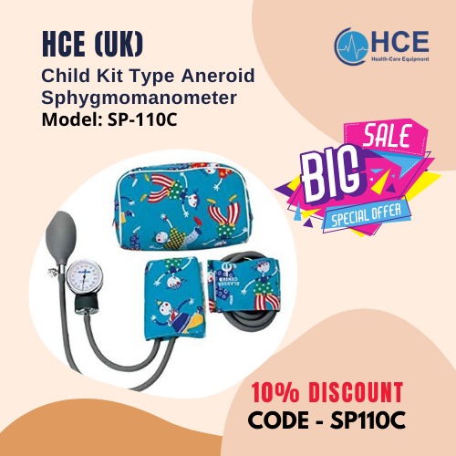 HCE(UK) Child Kit Type Aneroid Sphygmomanometer SP-110-C